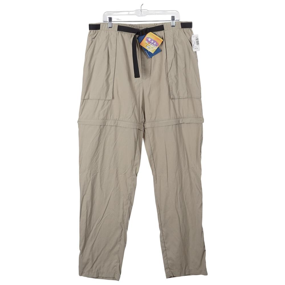 NWT L.L. Bean Fly Fishing Vtg Pants XL Green Convertible Zip Off Nylon Outdoors